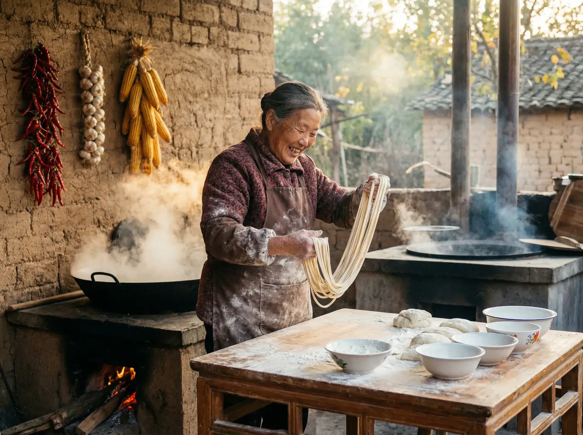 农家大嫂手擀面 - 失忆24小时粤语在线观看 乡村美食